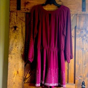 Burgundy Romper